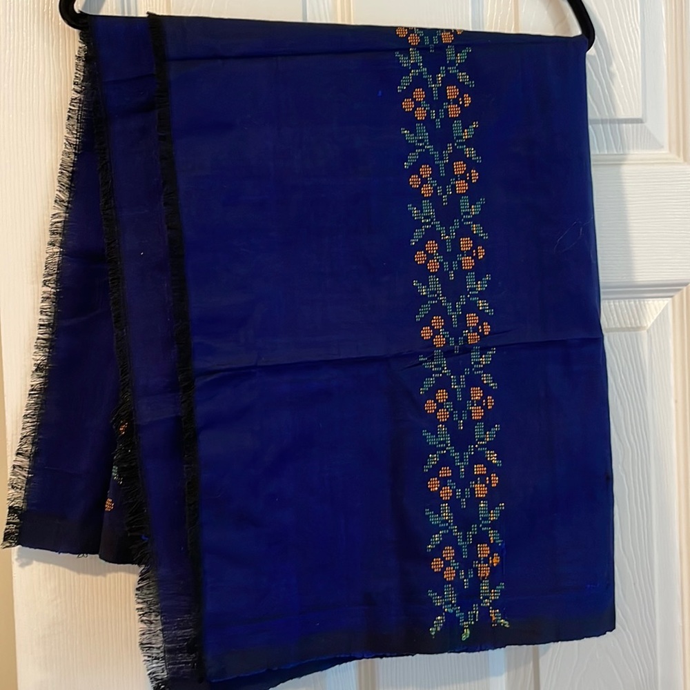 Authentic Indian Blue wrap skirt
